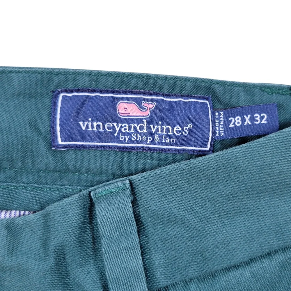 Vineyard Vines Chino Pants Men 28x32 Green Cotton Business Casual Preppy Classic